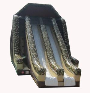 Double Jeopardy Camouflage Dynamite Line Commercial Slide Classic Moonwalk DY-SL-DUBJEP-26C