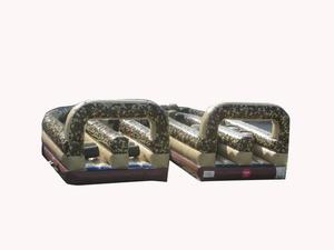 U-Turn Obstacle Course Camouflage Dynamite Commercial Inflatable Classic Moonwalk DY-OC-UTURN-24C
