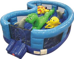 Seaworld Playland Commercial Bouncy Houses Bounce House Dynamite Moonwalk  #DY-IN-SEAWLD-25A